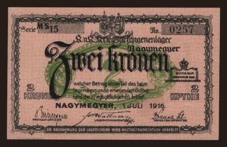Nagymegyer, 2 krone, 1916