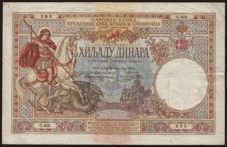 1000 dinara, 1920