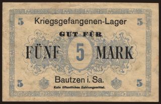 Bautzen, 5 Mark, 191?