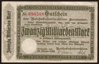 Hannover, 20.000.000.000 Mark, 1923