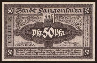 Langensalza, 50 Pfennig, 1920