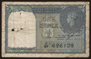 1 rupee, 1940