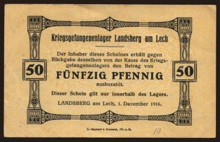 Landsberg am Lech, 50 Pfennig, 1916