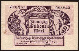 München, 20.000.000 Mark, 1923