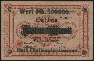 Osnabrück/ Handelskammer, 500.000 Mark, 1923