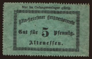 Altenessen/ Köln-Neuessener Bergwerks-Verein, 5 Pfennig, 191?