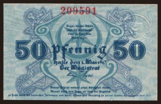 Halle, 50 Pfennig, 1917