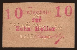 Weyer/ Brauerei Weyer, Hans Niss, 10 Heller, 191?