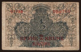 1/2 dinara/ 2 krune, 1919