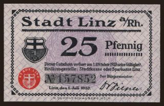 Linz, 25 Pfennig, 1921