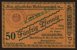 Bad Colberg, 50 Pfennig, 1915
