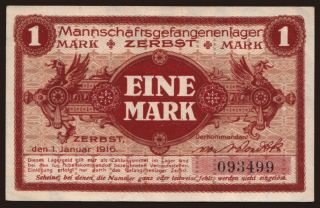 Zerbst, 1 Mark, 1916
