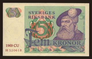 5 kronor, 1969