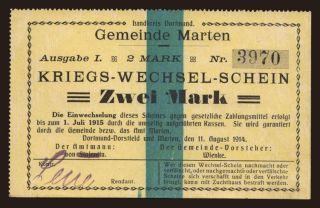Marten/ Gemeinde, 2 Mark, 1914
