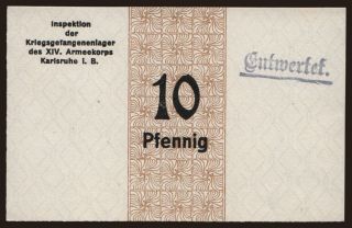 Karlsruhe, 10 Pfennig, 191?