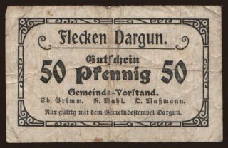 Dargun/ Flecken, 50 Pfennig, 1919