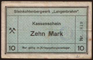 Essen/ Steinkohlen-Bergwerk Langenbrahm, 10 Mark, 191?