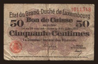50 centimes, 1914