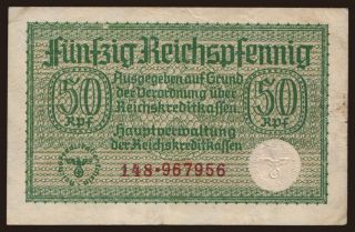 Reichskreditkassenschein, 50 Reichspfennig, 1939