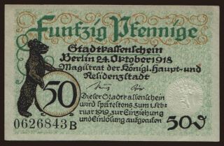 Berlin, 50 Pfennig, 1918