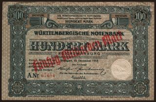Württembergische Notenbank, 50.000.000.000 Mark, 1923