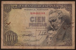 100 pesetas, 1946