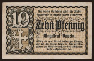 Oppeln, 10 Pfennig, 1920