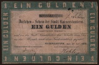 Kaiserslautern, 1 Gulden, 1870