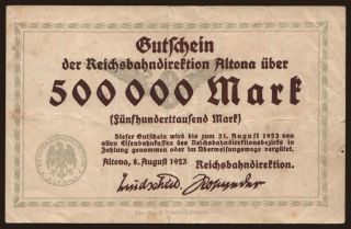 Altona, 500.000 Mark, 1923