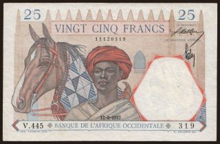 25 francs, 1937