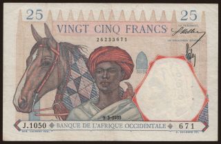 25 francs, 1939