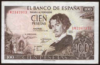 100 pesetas, 1965