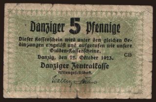 5 Pfennig, 1923
