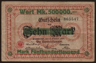 Osnabrück/ Handelskammer, 500.000 Mark, 1923