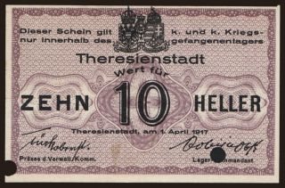Theresienstadt, 10 Heller, 1917