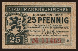 Markneukirchen, 25 Pfennig, 1919