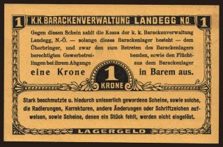 Landegg, 1 Krone, 191?