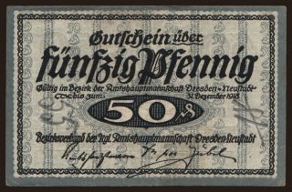 Dresden-Neustadt, 50 Pfennig, 1918