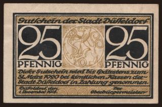 Düsseldorf, 25 Pfennig, 1918