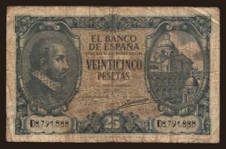 25 pesetas, 1940
