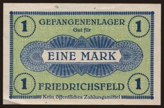 Friedrichsfeld, 1 Mark, 191?