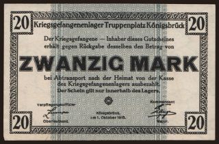 Königsbrück, 20 Mark, 1915