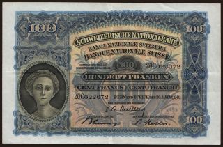 100 francs, 1949