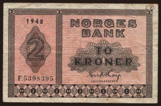 2 kroner, 1948