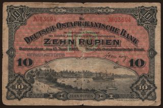 10 Rupien, 1905