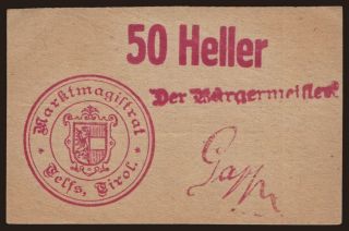Telfs, 50 Heller, 1920