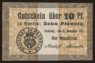 Bromberg, 10 Pfennig, 1916