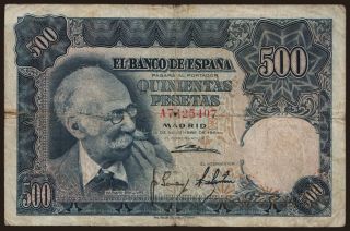 500 pesetas, 1951