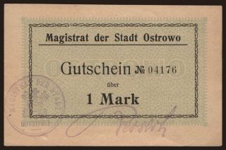 Ostrowo/ Stadt, 1 Mark, 1914
