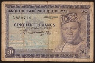50 francs, 1960